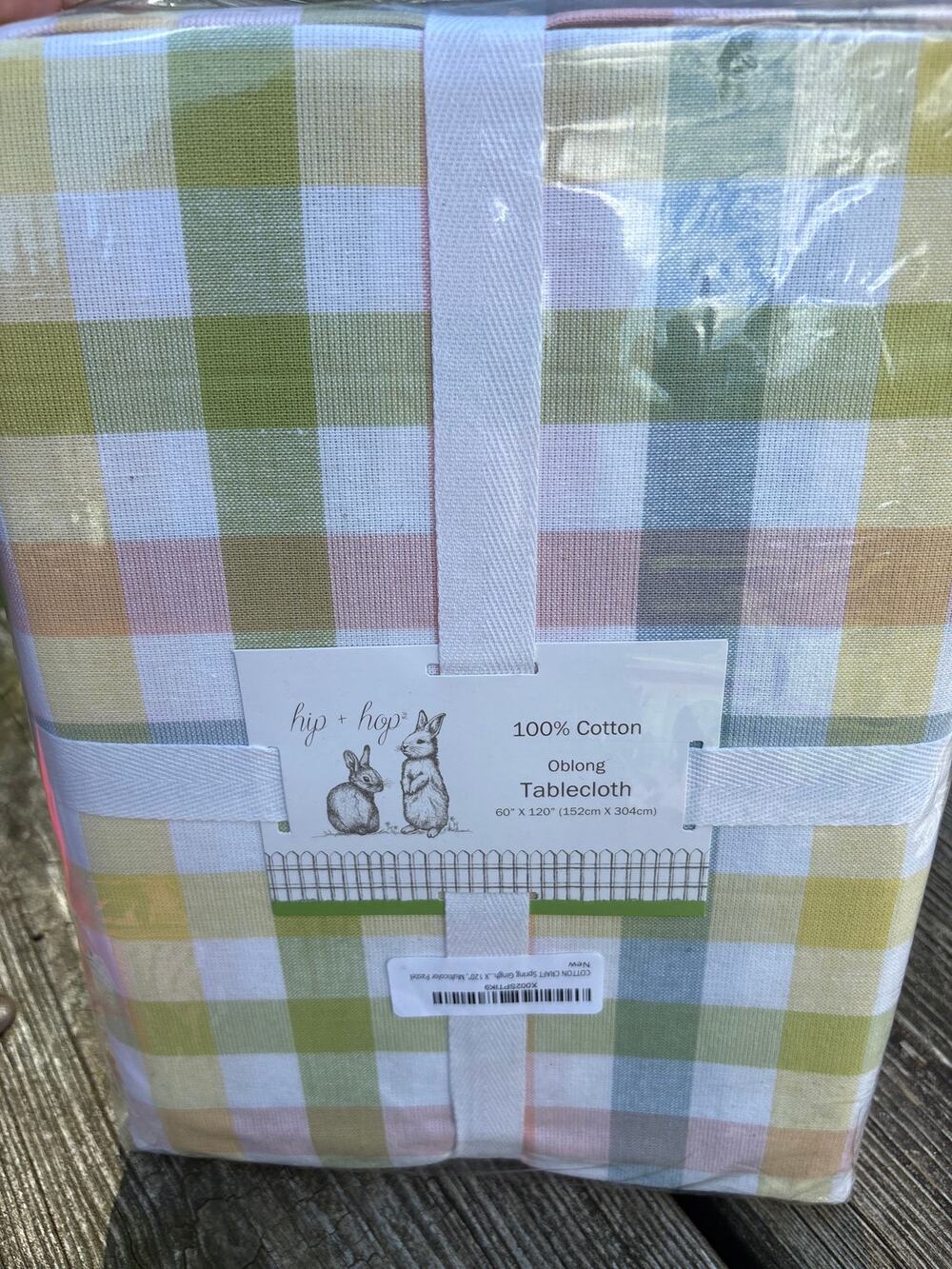 Sweet spring plaid hip + hop tablecloth, and napkins